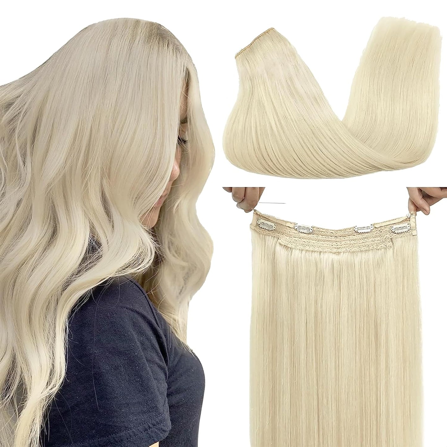 Halo Hair Extensions #60A