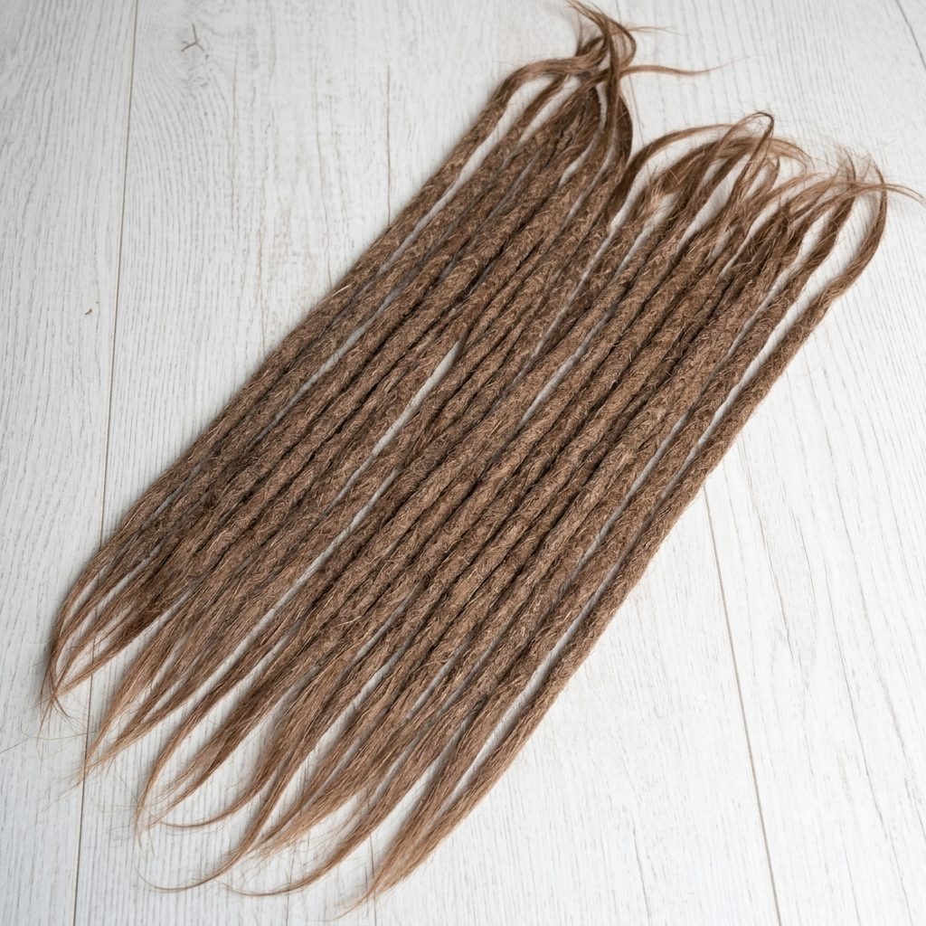 Dreadlocks 15” Lock 8mm Thick | 24” Full Length (4”–5” Root) 8mm Thick