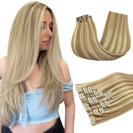 PU Clip-In Hair Extensions #P16-22A