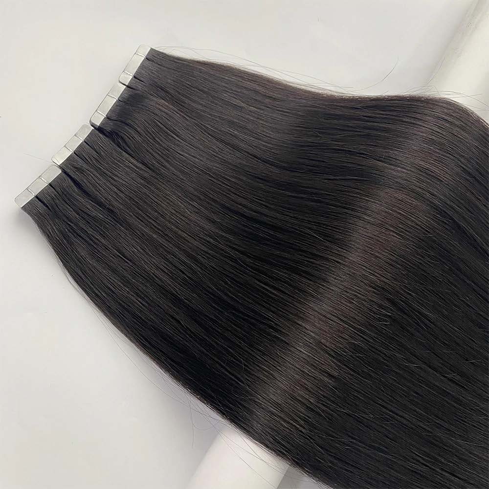 Genius Weft Hair Extensions #1b Natural Black