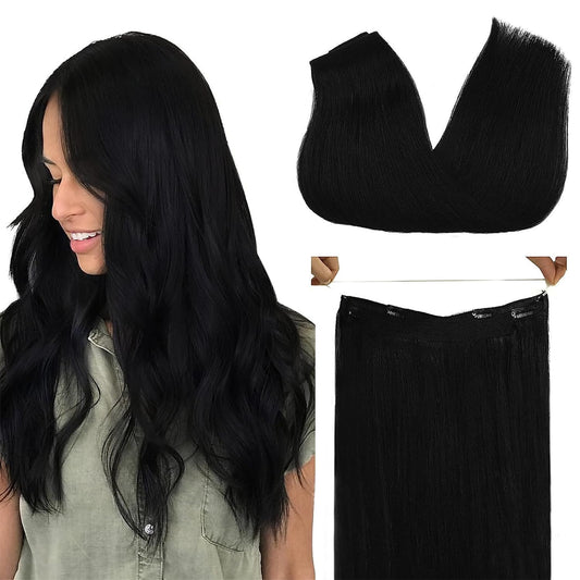 Halo Hair Extensions #1 jet black