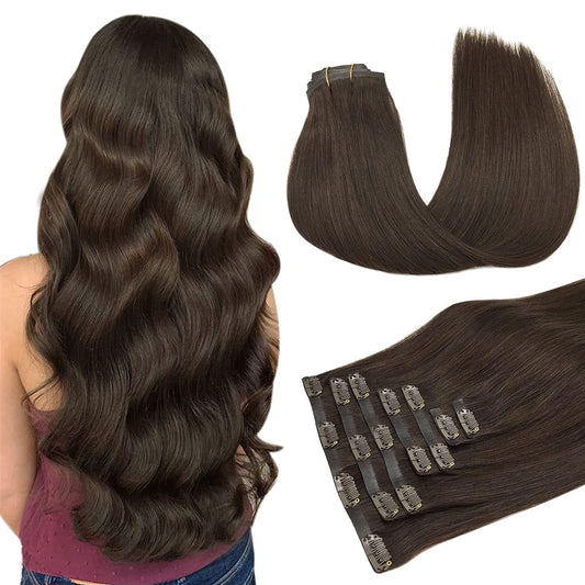 PU Clip-In Hair Extensions #2A