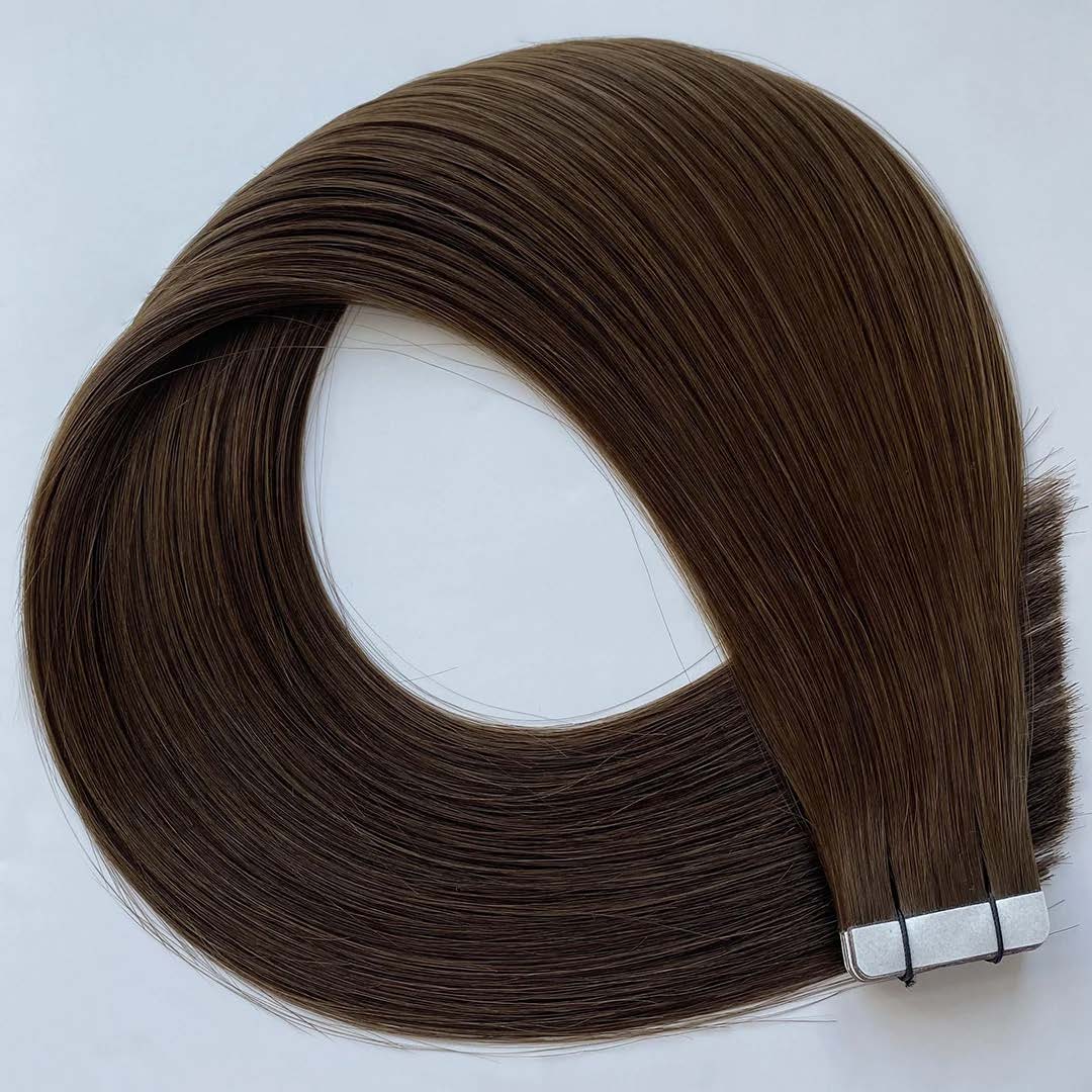 Genius Weft Hair Extensions #4 Warm Medium Brown