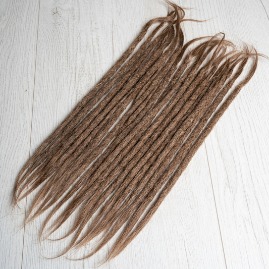 Dreadlocks 15” Lock 8mm Thick | 24” Full Length (4”–5” Root) 8mm Thick