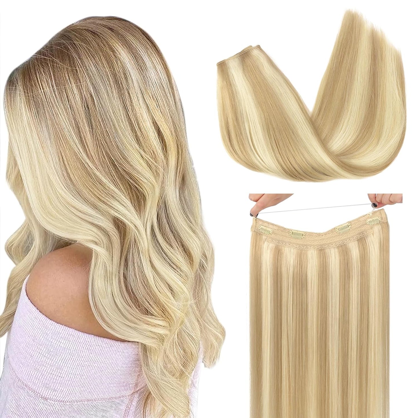 Halo Hair Extensions #P18A-613A