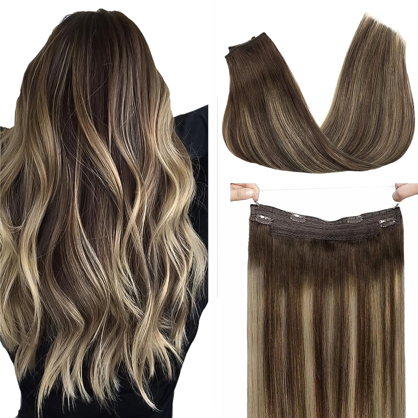 Halo Hair Extensions #T4B-26P4B