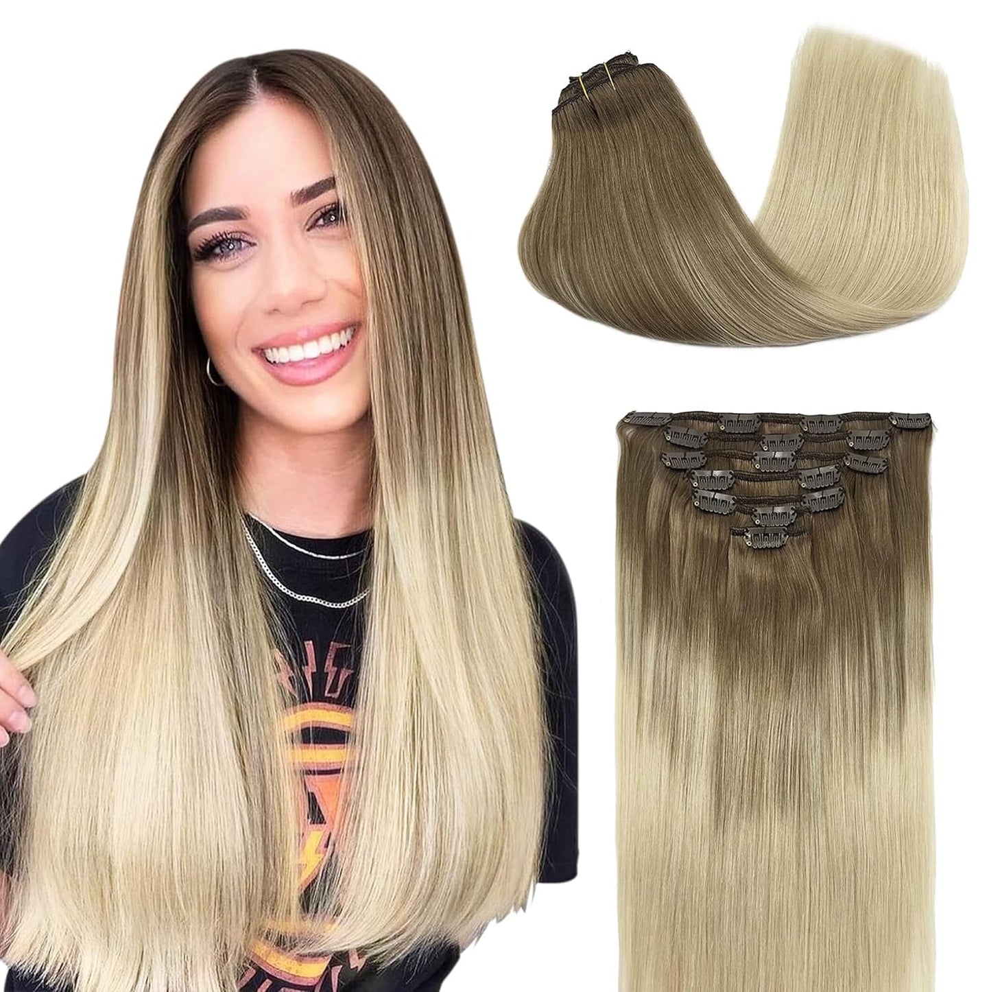 Classic Clip-In Hair Extensions #T9-60P9